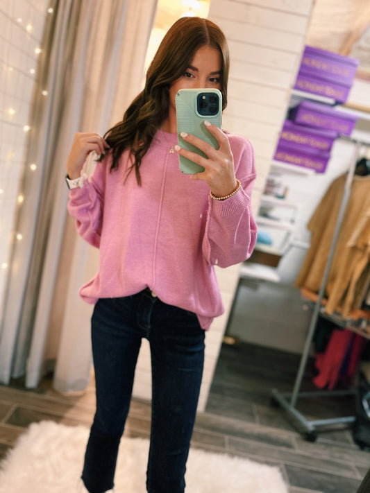 Zenana Oversized Sweater - Mauve