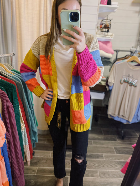 Colorblock Cardigan