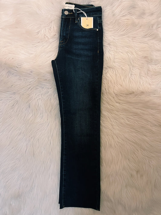 Kyn Midrise Straight Cropped Jeans