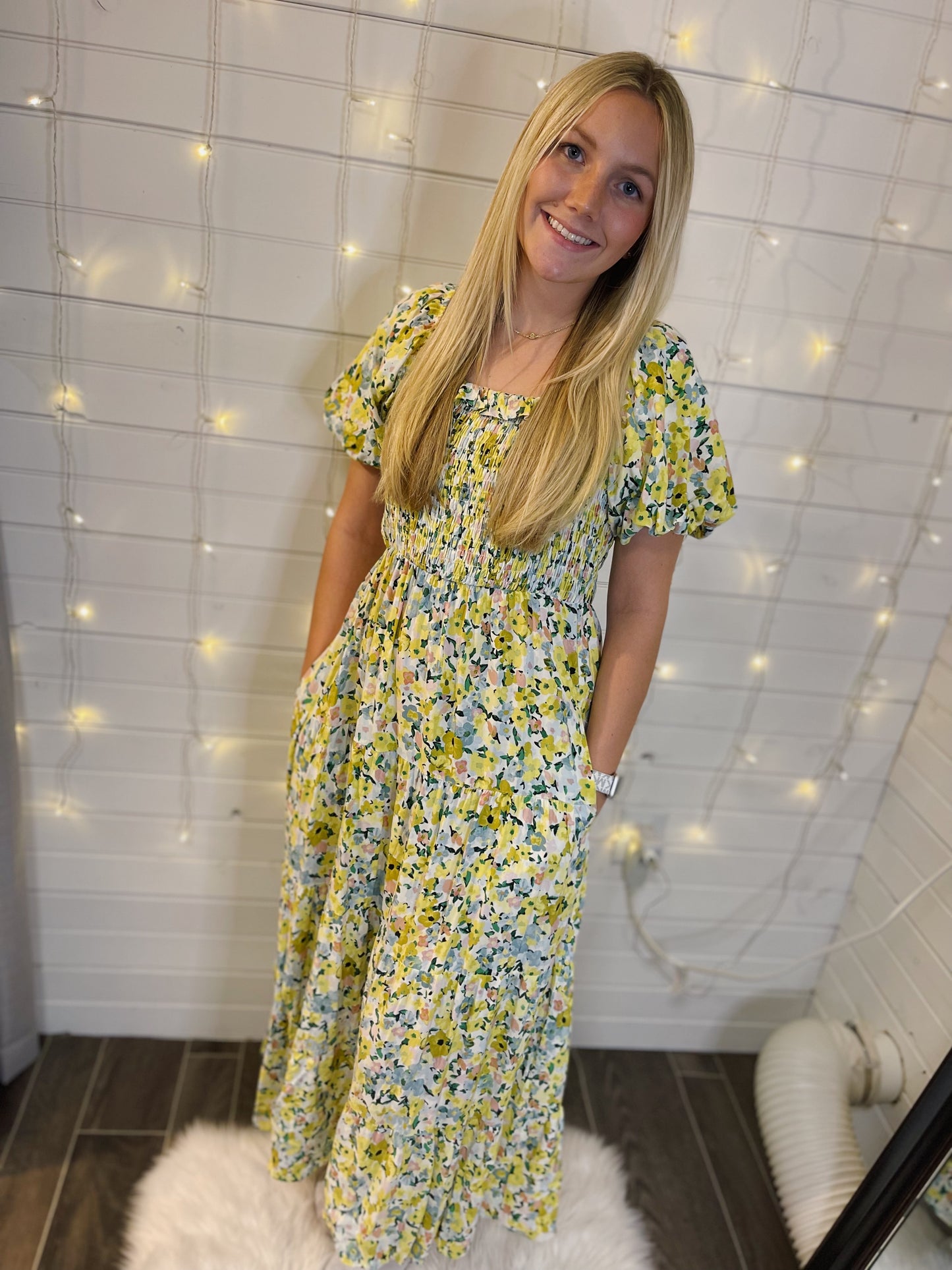 The Sunshine Puff Sleeve Dress