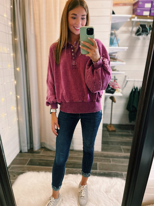 Chloe Sweatshirt - Plum